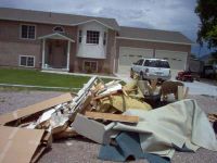 It is against our policy to take debris from minor home improvements. This kind of trash would require a dumpster.