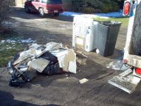 We will not take home improvement debris. However, in minor amounts, it needs to be contained in boxes, bags or cans.